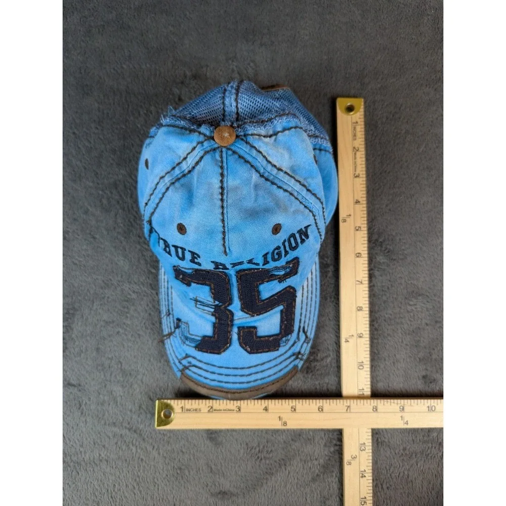 RARE Vintage True Religion Distressed Trucker Hat Cap 